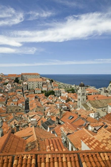 Images Dated 20th May 2007: CROATIA, Southern Dalmatia, DUBROVNIK. Old Town DUBROVNIK, Rooftops from the town walls