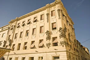 CROATIA, Split. Historical building exterior in the UNESCO World Heritage Site of Split