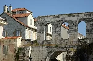 Croatia, Split, Roman walls