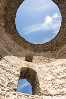 Architecture Collection: Croatia, Split. Vestibule Diocletians Palace. Built 4th century