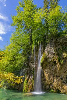 Images Dated 18th May 2018: Croatia. Waterfalls in Plitvice National Park