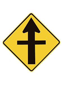 Warning Prints: Crossing Road Sign, New Zealand