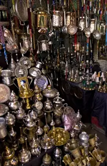 Images Dated 19th January 2021: Crowded market bazaars in the famous Medina in Muslim Holy City of Kairovan Tunisia
