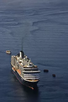 Images Dated 12th May 2007: Cruise ship entering historic harbor at Dubrovnik, Croatia a UNESCO World Heritage Site