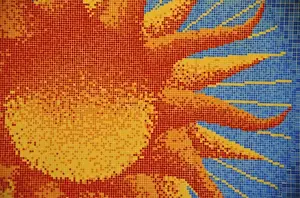 Insignia Prints: Cruise Ship, Oceania Cruises, Insignia. Sun mosaic
