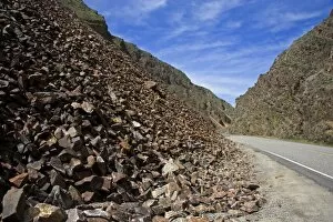 Images Dated 13th June 2007: Crushed rock called shale along the highway between the towns of Salmon and Challis, Idaho
