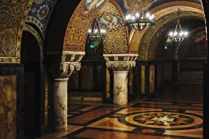 Architecture Collection: Crypt inside Oplenac Royal Mausoleum, also known as Saint Georges Church, Topola