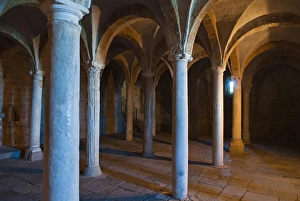 Latium Prints: Crypt of San Pietro Church, Tuscania, Viterbo Province, Latium, Italy