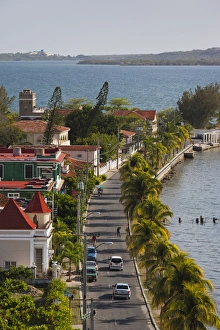 Images Dated 10th March 2012: Cuba, Cienfuegos Province, Cienfuegos, Punta Gorda, elevated view, late afternoon