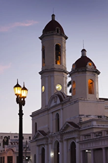 Images Dated 11th March 2012: Cuba, Cienfuegos Province, Cienfuegos, Catedral de Purisima Concepcion cathedral, dawn