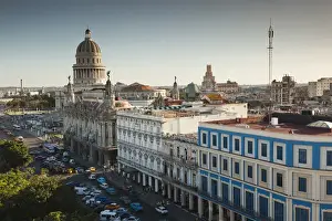 Communist Prints: Cuba, Havana, Havana Vieja, the Capitolio Nacional and buildings by the Parque Central