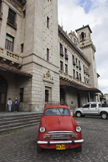 Communist Prints: Cuba, Havana, Havana Vieja, Central Train Station, exterior