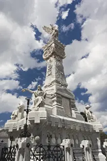 Images Dated 3rd March 2012: Cuba, Havana, Vedado, Necropolis Cristobal Colon cemetery, Monument to the Firefighters