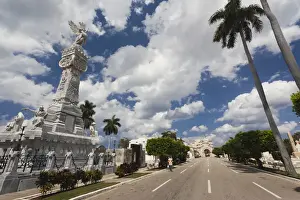 Images Dated 3rd March 2012: Cuba, Havana, Vedado, Necropolis Cristobal Colon cemetery, Monument to the Firefighters