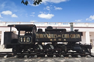 Railroad Prints: Cuba, Matanzas Province, Colon, historic train from 1851
