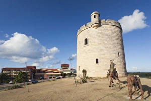 Images Dated 14th March 2012: Cuba, Matanzas Province, Varadero, tower by the Meson del Quixote Restaurant