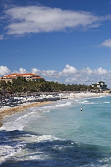 Cuba, Matanzas Province, Varadero, Varadero Beach by the Mansion Xanadu, former vacation