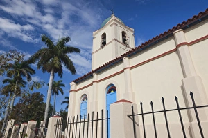 Images Dated 7th March 2012: Cuba, Pinar del Rio Province, Vinales, Vinales Valley, town church