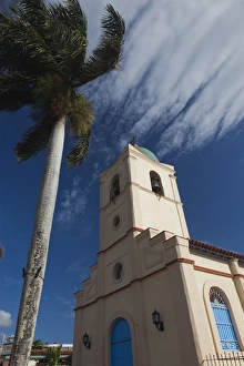 Images Dated 7th March 2012: Cuba, Pinar del Rio Province, Vinales, Vinales Valley, town church