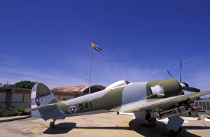 Images Dated 5th October 2004: Cuba, Playa Giron, Bay of Pigs Museum. Fighter plane