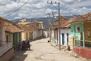 Images Dated 11th March 2012: Cuba, Sancti Spiritus Province, Trinidad, street view