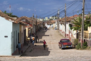 Images Dated 12th March 2012: Cuba, Sancti Spiritus Province, Trinidad, street view