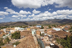 Images Dated 11th March 2012: Cuba, Sancti Spiritus Province, Trinidad, elevated town view