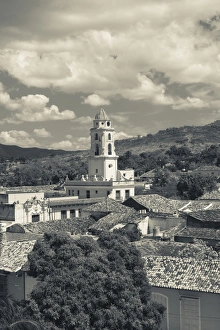 Images Dated 11th March 2012: Cuba, Sancti Spiritus Province, Trinidad, elevated town view