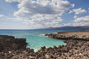 Images Dated 12th March 2012: Cuba, Sancti Spiritus Province, Trinidad, Playa Ancon beach, ocean cove