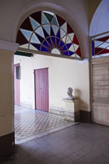 Images Dated 13th March 2012: Cuba, Sancti Spiritus Province, Trinidad, colonial-era building interior