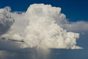 Wind Prints: Cumulus clouds and approaching storm near Interstate 80, Rawlins, Wyoming
