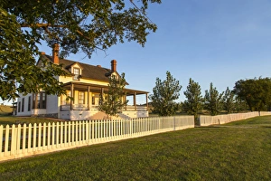 Custer house at Fort Lincoln State Park in Mandan, North Dakota, USA