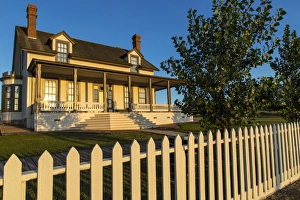 Custer house at Fort Lincoln State Park in Mandan, North Dakota, USA