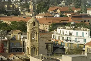 Aldo Pavan Prints: Cyprus, Nicosia South, the Phaneromeni church from Shacolas tower
