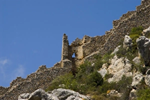 Kyrenia Mountain Range Prints: Cyprus, St Hilarion castle, ancient wall