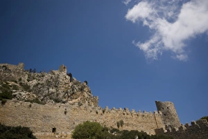 Kyrenia Mountain Range Prints: Cyprus, St Hilarion castle, wall