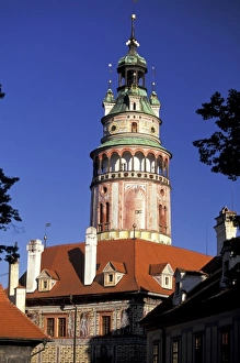 Krumlov Prints: Czech Republic, Cesky Krumlov. Krumlov Chateau