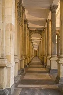 Images Dated 28th October 2014: Czech Republic, Karlovy Vary. Karlovy Vary (Carlsbad) is a spa town in western Bohemia