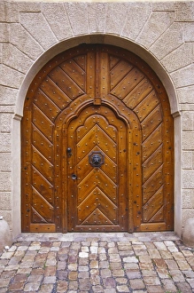 Czech Republic, Prague, building entrance