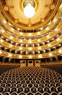 Theatre Prints: Czech Republic, Prague. Estates Theatre