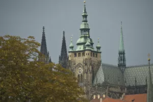 CZECH REPUBLIC, Prague. St. Vitus Cathedral at Prague Castle