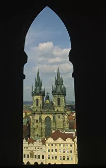 Images Dated 6th June 2007: Czech Republic, Prague, View of Tyn Church in Old Town Square