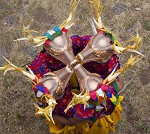 Dancers at the Paro festival, Bhutan