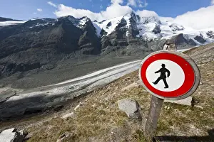 Closed Prints: Danger Zone Alps and Mountains. Mount Grossglockner (3798m) with glacier Pasterze