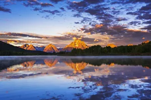 Teton Prints: Dawn light over the Tetons from Oxbow Bend, Grand Teton National Park, Wyoming, USA