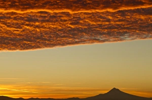 Images Dated 20th September 2011: Dawn sky over Mt. Hood, Oregon