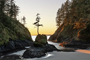 Images Dated 3rd December 2023: Deadman's Cove at Cape Disappointment State Park in Washington State, USA