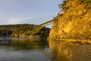 Deception Pass Bridge at Deception Pass State Park, Washington, USA