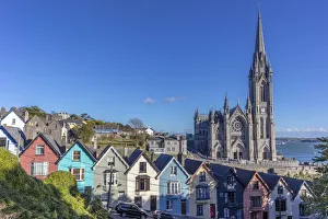Images Dated 2nd November 2018: Deck of Card Houses with St. Colmans Cathedral in Cobh, Ireland