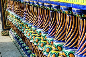 Decorative Prints: Decorative railing around the Plaza Alta main square, Algeciras, Spain